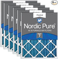 Nordic Pure 20x25x1 Pleated MERV 7 Air Filters 6 Pack by NordicPure