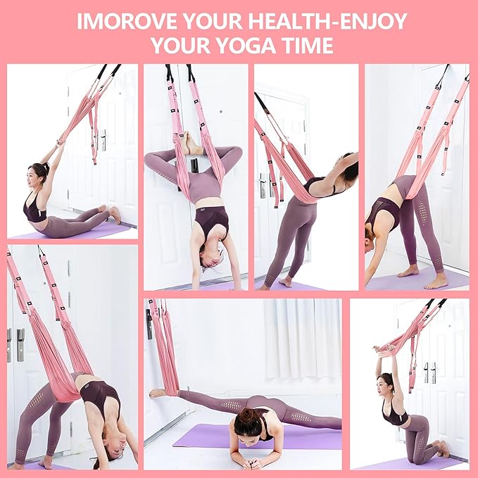 Leg Stretcher Strap, Stretching Equipment with Door Anchor Flexibility Trainer Backbend Assist for Dance Aerial Yoga Ballet Leg Stretching Exercise-FlexoryFit