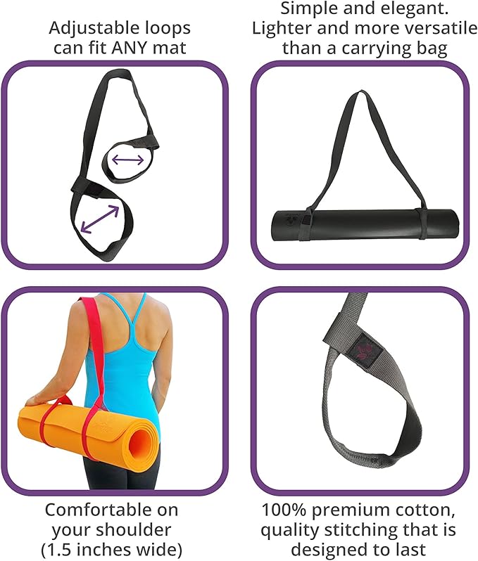Clever Yoga Mat Carrier Strap sling-FlexoryFit