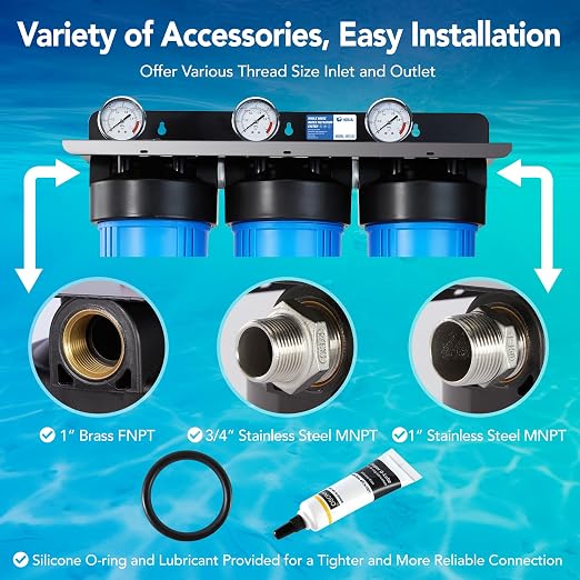 WF3-01 3-Stage Whole House Water Filtration System, and VOC’s - Image 4