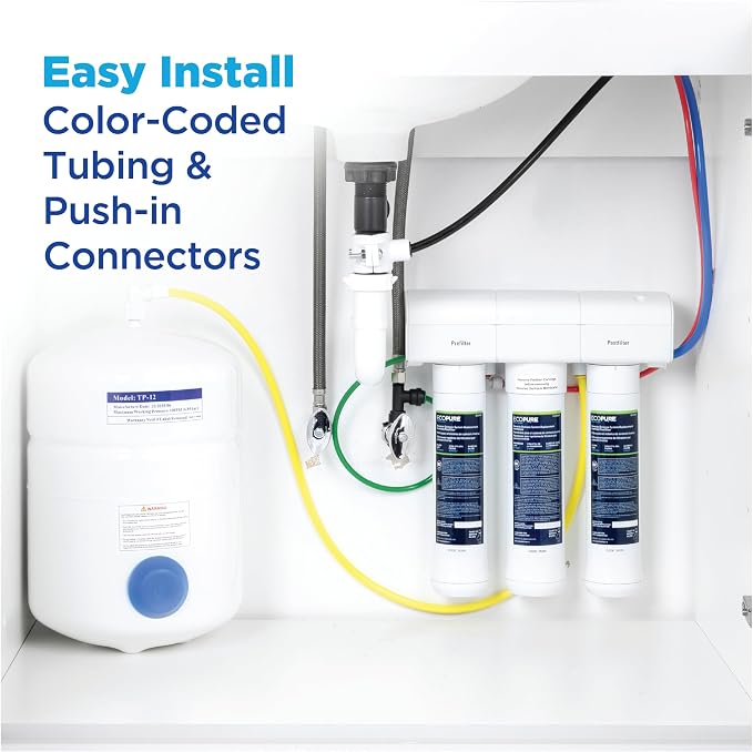 EcoPure ECOP30 Premium Reverse Osmosis System – Under Sink Drinking Water - Image 7