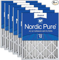 Nordic Pure 20x24x4 (19_3/8 x 23_3/8 x 3_5/8) Pleated MERV 12 Air Filters 6 Pack