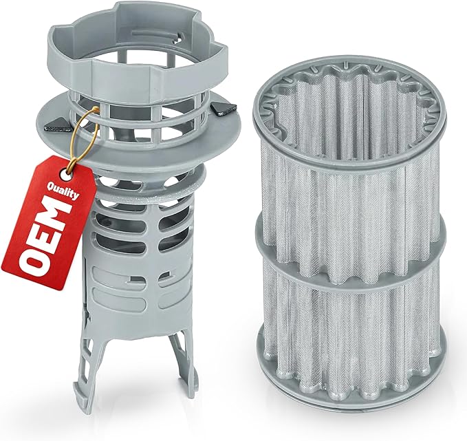 New Upgraded 00645038 645038 Micro Filter Dishwasher Drain Filter Compatible with Bosch Thermador Kenmore Dishwasher filter, Part Replaces AP4339631, 00651097, 1560725, 651097, AH3479708, EA3479708