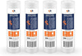 Aquaboon 5 Micron 10 x 2.5 Grooved Sediment Water Filter Replacement for Whole House Filter Cartridge Compatible with AP110, WHKF-GD05, CFS110, 4-Pack