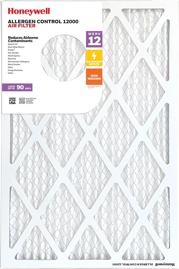 Honeywell 16x20x1 MERV 12 Electrostatic Pleated HVAC AC Furnace Air Filter | - Image 5