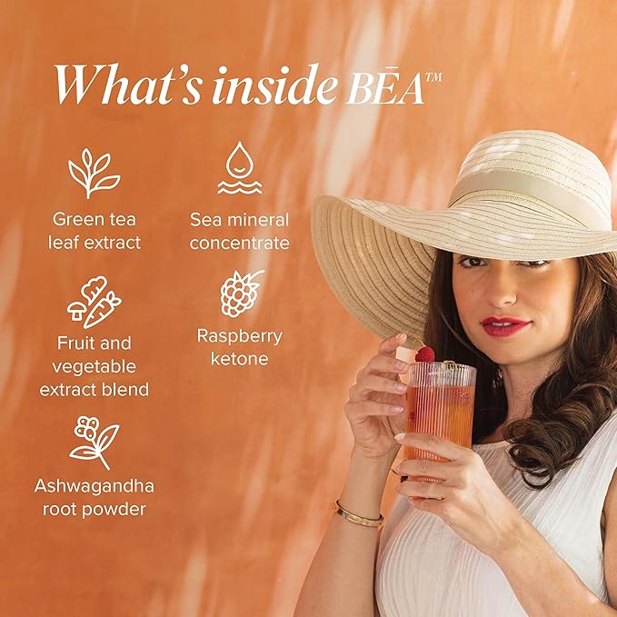 Isagenix BEA Sparkling Energy Drink - Energy & Metabolism Support - Whole-Food Sourced Ingredients - Includes Antioxidant Vitamins A, C & E - Vegan-Friendly - Citrus Sunshine, 12 Servings-FlexoryFit