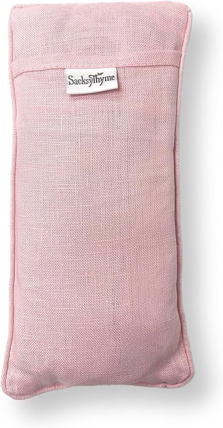 Organic Linen Eye Pillow - Lavender & Flaxseed for Relaxation, Yoga, Stress Relief - Microwavable Heating Pad & Cool Compress - Made in USA - Gifts for Meditation-FlexoryFit