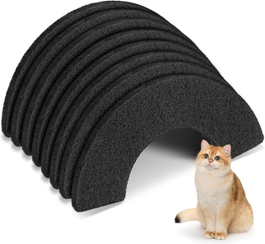 8 Pack Thickened 0.45” Carbon Filters Compatible with Litter Robot 4, Cat Litter Box Filters Replacement to Control Damp from Pets and Absorb Odors for a Fresh Home Life