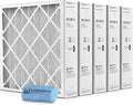 Honeywell 20x20x4 Air Filter Replacement MERV 11, FC100A1011 Pleated HVAC AC Furnace Filters with Wholesalehome Cleaning Cloth, 5-Pack (Actual Size: 19.94 x 19.75 x 4.38 Inches)