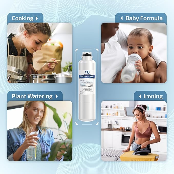 RS25J50 Replacement for Samsung Fridge Water Filter Compatible with Samsung RS25J50, DA29-00019A, DA-97-08006A-B, RH22H9010SR, HAF-CIN/EXP, Kenmore 46-9101, HAF-CIN/EXP, Pack of 3