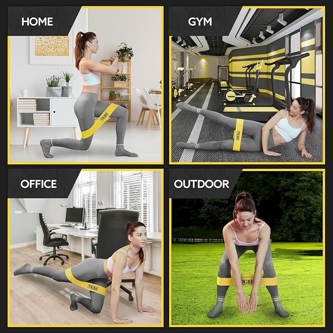 Fabric Resistance Bands for Working Out - Booty Bands for Women and Men - Exercise Bands Resistance Bands Set - Workout Bands Resistance Bands for Legs - Fitness Bands-FlexoryFit