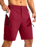 Pudolla Men's Hiking Cargo Shorts 9" Lightweight Outdoor Work Shorts for Men Travel Golf Camping Casual with 5 Zipper Pockets