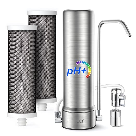 LCF Alkaline Countertop Water Filter,   Enhanced 6-Stage by LCF