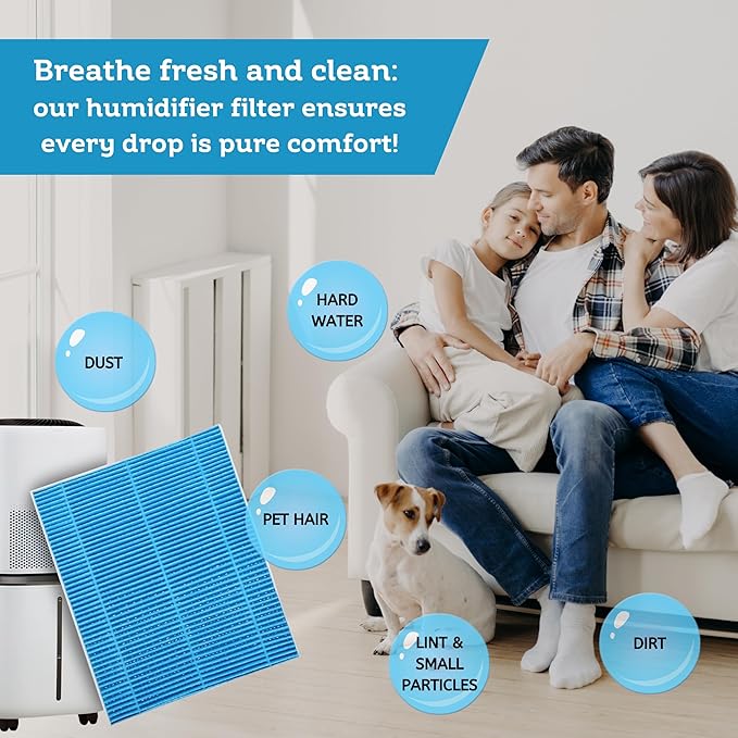 Nispira 6000s Wick Humidifier Filter Replacement for LEVOIT Superior 6000S Smart Evaporative Humidifier, 4 Pack