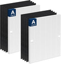 115115 HEPA Replacement Filter A for Winix Plasmawave Air Purifier C535 5300 5300-2 6300 6300-2 P300 AM90 C909 9800, 2 True HEPA Filters + 8 Carbon Pre-Filters