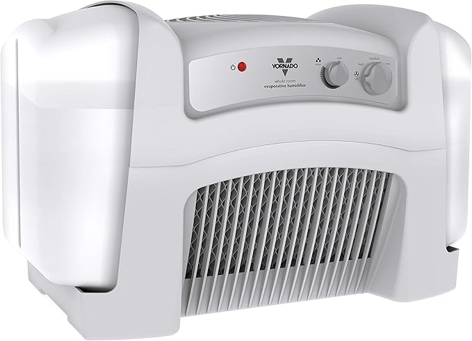 Vornado Evap40 4-Gallon Evaporative Humidifier, Adjustable Humidistat, 3 Speed Settings, Coverage up to 1,000 sqft, 4-Gallon Output (24 Hrs), Dual Tank, Perfect for Home, Bedroom, and Large Spaces