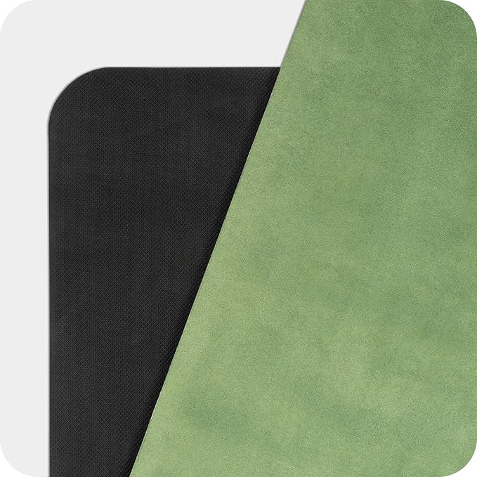 4mm Cushioned Exercise Mat for Yoga & Pilates - Anti Slip, Polyurethane with Suede Top & Carrying Strap-FlexoryFit