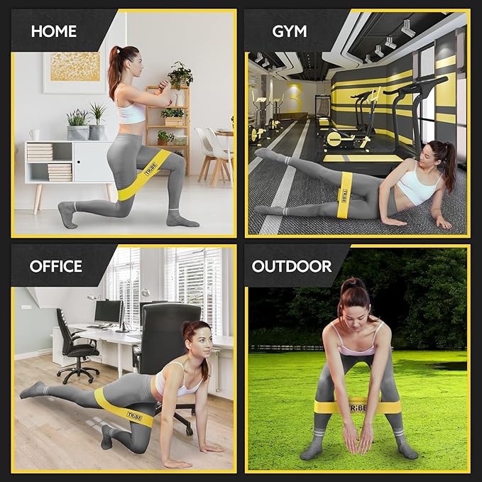 Fabric Resistance Bands for Working Out - Booty Bands for Women and Men - Exercise Bands Resistance Bands Set - Workout Bands Resistance Bands for Legs - Fitness Bands-FlexoryFit