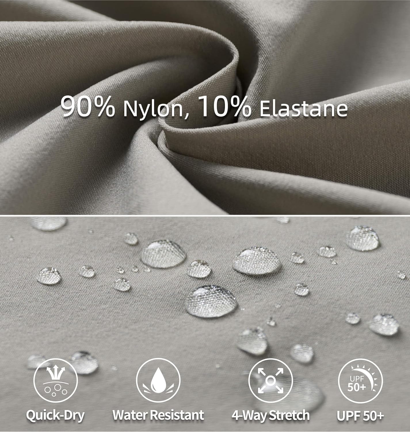 Women's Hiking Pants Quick Dry Lightweight Cargo Pants UPF 50 Water Resistant Zipper Pockets for Golf Travel Work Camping