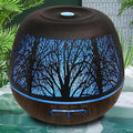 Essential Oil Diffuser for Home,500ML Aromatherapy Diffusers for Essential Oils Large Room with Cool Mist Humidifiers for Bedroom,7 Colors Changed & 3 Mist Mode Automatic Shut-Off,Tree
