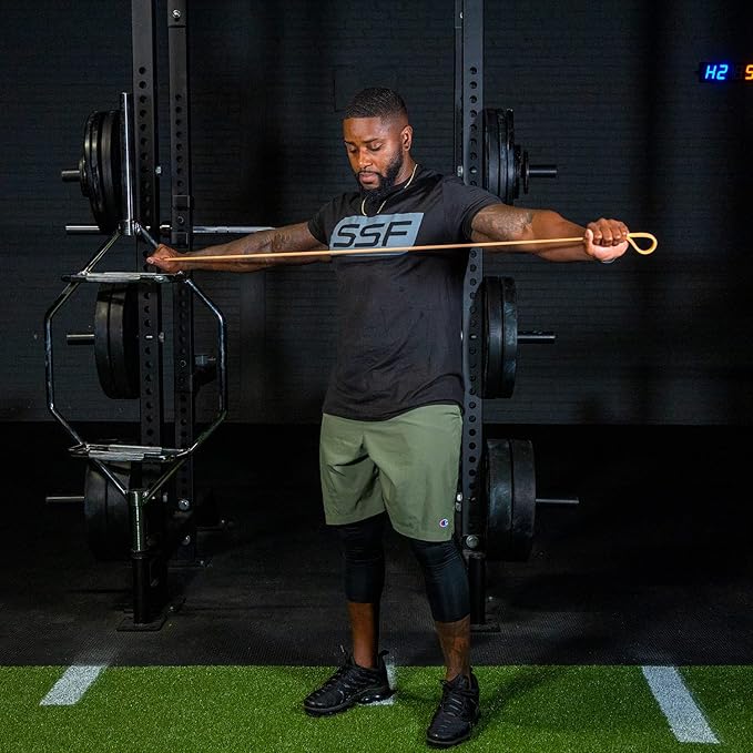 Serious Steel Fitness 32" Resistance Training Bands (Portable Exercise Band System Training Bands- Great for Individuals Under 5'10")-FlexoryFit
