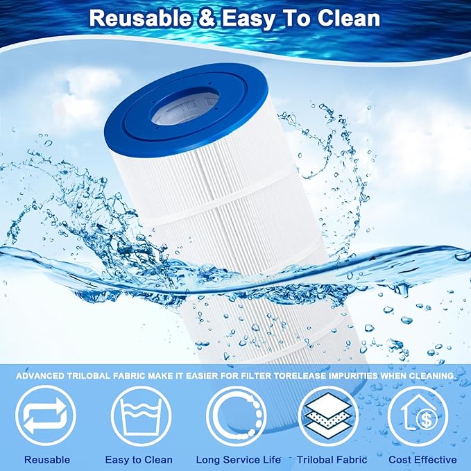 Pool Filter C900 Pool Filter Cartridge Compatible with Hayward CX900RE, PA90, C900, Unicel C-8409, Filbur FC-1292, Sta-Rite PXC95, 90 sq.ft, 1 Pack
