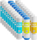 Max Water 5 Micron Replacement 10 x 2.5 inch Filter Cartridge Set For Standard RO | Reverse Osmosis Water Filter Systems - PP Sediment, GAC & CTO | Compatible with AP110, WHKF-GD05, WHKF-WHWC, GAC-10