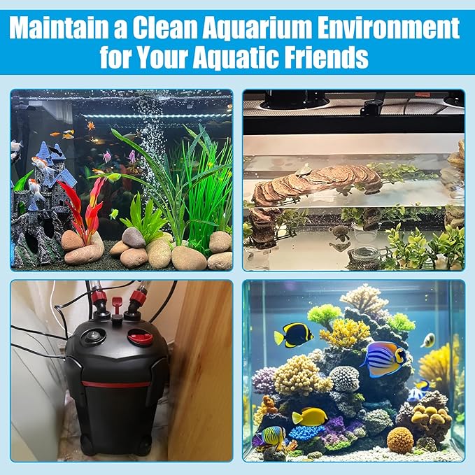 AQUANEAT 16 pcs Replacement Canister Filter Pads Compatible with AMOSIJOY/PONDFORSE 172/225/265GPH Aquarium Filter Media Generic Floss