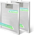 S97018029 Range Hood Filter Replacement - 10.25"x9" Aluminum Frame & Mesh with Plastic Clips - 2 Pack by seteams