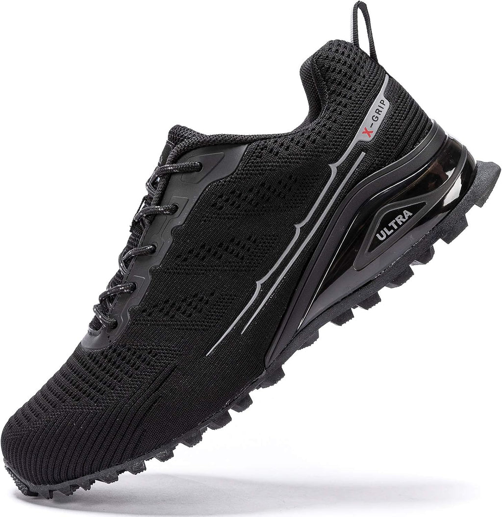 Kricely Men's Trail Running Shoes Fashion Walking Hiking Sneakers for Men Tennis Cross Training Shoe Outdoor Snearker Mens Casual Workout Footwear