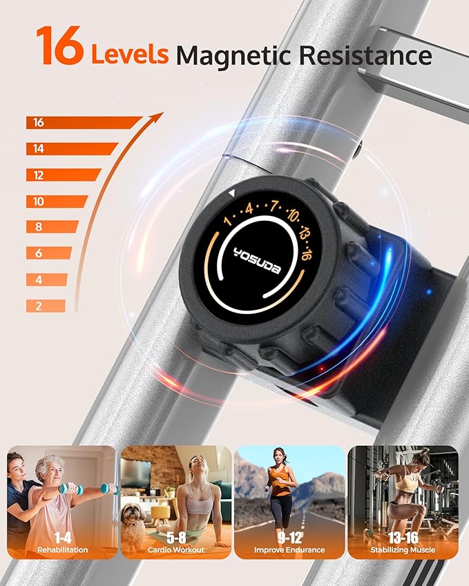 YOSUDA Folding Exercise Bike - Foldable Stationary Bike for Home Gym Workout-FlexoryFit