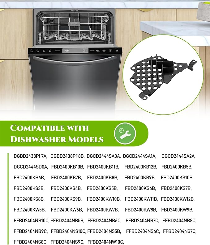 807111601 Dishwasher Sump Cover and Filter Inlet Pump Plate Fits For Frigidaire Crosley Kenmore White Westinghouse Dishwasher FFBD2406NW7B,Replaces 3019126,AP5788710,PS8747095,EAP8747095 ETC.