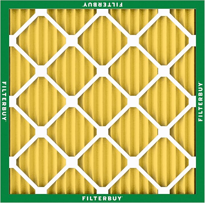 Filterbuy 12x12x1 Air Filter MERV 11 (MPR 1200) Allergen Defense Replacement (2-Pack), Electrostatic Pleated HVAC AC Furnace Filters, Made in USA (Actual Size: 11.75 x 11.75 x 0.75)