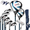 PGM Men's G Type Complete Golf Club Set - Titanium #1 Driver, Draw-Biased Hybrid, High-Strength Iron Set, High Forgiveness Putter, with Stand Bag