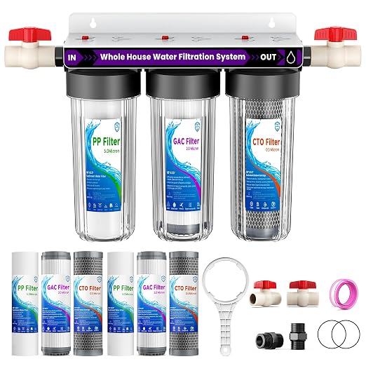 Whole House Water Filter System, 3-Stage Home Water Filtration System, Extra 2 by xinshuo