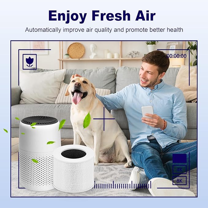Core Mini Replacement Filter for LEVOIT Core Mini-P Air Purifier, 3-in-1 High-Efficiency H13 True HEPA Activated Carbon Filter, Replace Part # Core Mini-RF, 3 Filter & 10 Fragrance Sponge