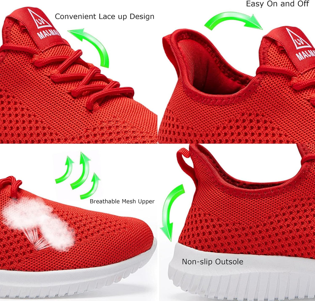 VAMJAM Men's Running Shoes Ultra Lightweight Breathable Walking Shoes Non Slip Athletic Fashion Sneakers Mesh Workout Casual Sports Shoes