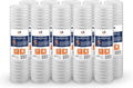 Aquaboon 5 Micron 20 x 4.5 Whole House String Wound Water Filter Replacement Cartridge for Well Water Filtration Compatible with WP5BB20P, 10-Pack
