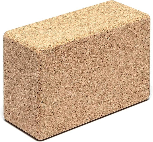 Go4Cork Cork Yoga Block for Yoga, Pilates & Meditation | Non-Slip, Hypoallergenic, Sustainable, Non-Toxic Yoga Block-FlexoryFit