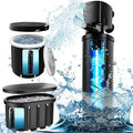 600GPH Cold Plunge Filter, UV Sterilzer for 300-1000 Gallon Cold Plunge, Cold Pond Ice Bath Tub Filte, Small Pool Filter with Green Cleaning Machine Pool for Cold Pod Ice Bath Tub Hot Tub Water Clea