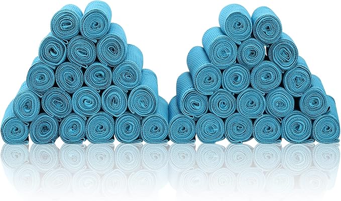 Cooling Towels 40 Pack 40"x 12", 160gsm Bulk Cool Towels, Soft Breathable, Super Absorbent, Quick Cold Towel, for Bowling, Yoga, Travel, Camping, Golf, Football, Hiking, Outdoor Work-FlexoryFit
