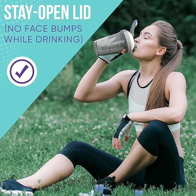 '-2 Pack- 20 oz Protein Shaker Bottles for Protein Mixes - 2x Wire Whisk | Leak Proof Shaker Cups for Protein Shakes and Pre Workout | Protein Shaker Bottle Pack-FlexoryFit