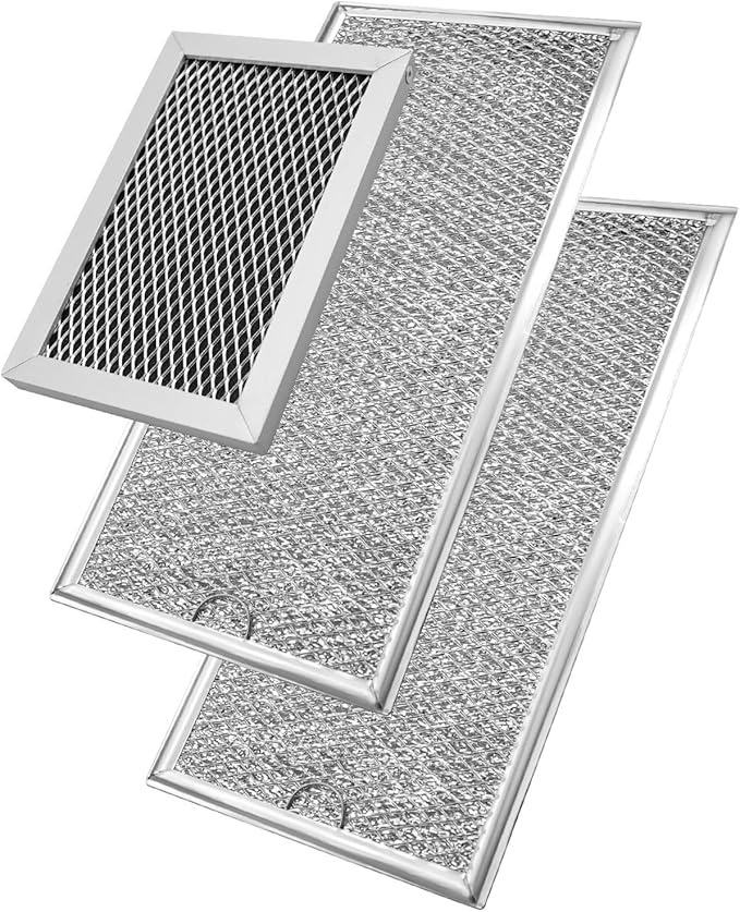 Microwave Charcoal ＆ Grease Filter Fit for GE JVM6175SF1SS JVM6175SK1SS JVM6175SK2SS JVM6175SK3SS