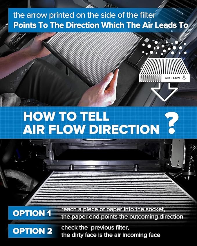 PHILTOP Cabin Air Filter, Replacement for CF10377, 2002-2007 Impreza, 2002-2005 Impreza, 2005-2006 9-2X, 2005 9-2X, Premium Cabin Filter with Activated Carbon Filter Up Dust Pollen Odor