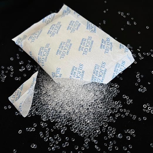 50 Gram [15 Packs] Silica Gel Packets-Desiccant Packs for Moisture Control-Damp Rid Moisture Absorber Food Grade-Desiccant Packs for Storage