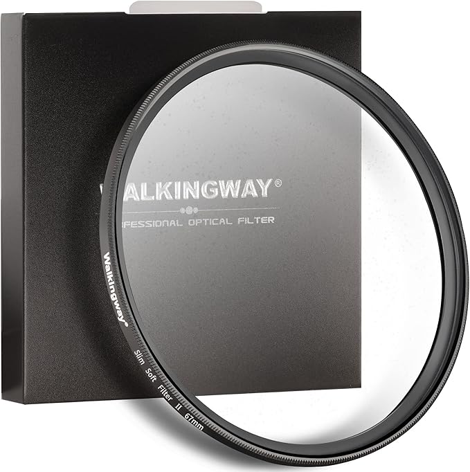 Walking Way White Mist Filter 67MM Soft Focus Filter Circular Diffusion Filter by WalkingWay