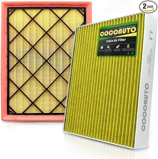 (Gas Only) COCOAUTO Cabin Engine Air Filter Kit for Ford Escape (2020-2022), Maverick (2022-2024), Bronco Sport (2021-2023), Not for Hybrid, JX6Z9601A, FP89, PA99541