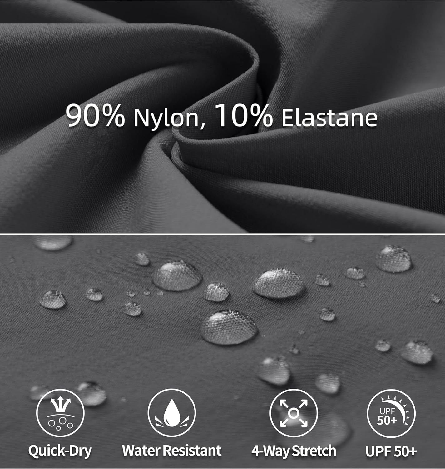 Women's Hiking Pants Quick Dry Lightweight Cargo Pants UPF 50 Water Resistant Zipper Pockets for Golf Travel Work Camping