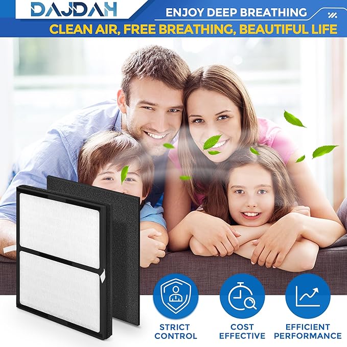 Idylis Air Purifier Replacement Filter IAF-H-100D for Idylis Air Purifier IAP-10-280 IAP10280 [C+D] AC-2118 [D+D] AC-2123 [D] with Idylis Air Purifier Filter D, 4 H13 HEPA Filter & 8 Carbon Pre-filter