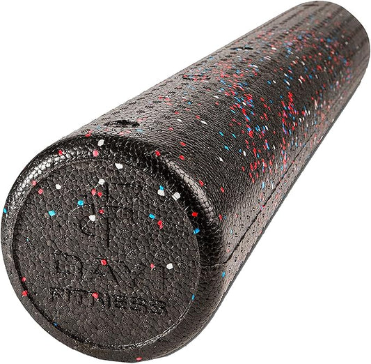 High-Density Round Foam Rollers - 4 Size and 8 Color Options - Massage Rollers for Stretching, Deep Tissue and Myofascial Release-FlexoryFit